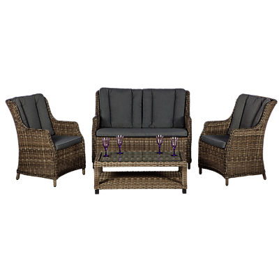 Royalcraft Wentworth 4-Seater High Back Lounge Suite Royalcraft Wentworth 4-Seater High Back Lounge Suite